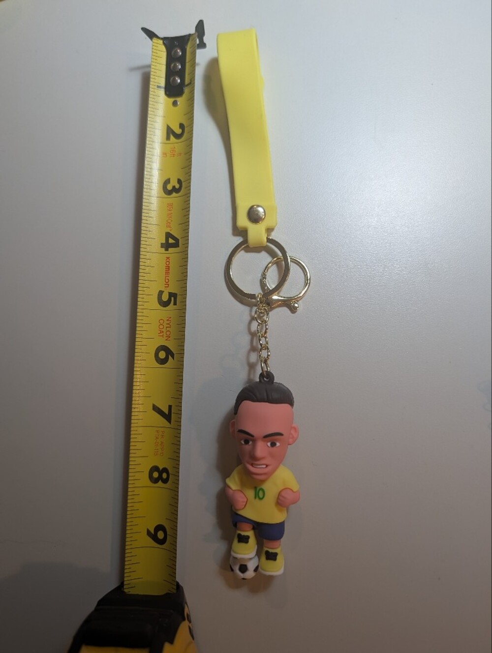 Fifa Yellow Soccer Player Keychain Neymar